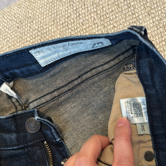 Rag and bone jeans sz 25 - Picture 3 of 3